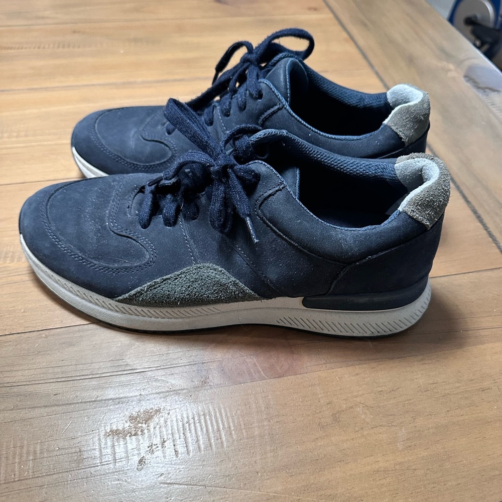 Everlane Navy Blue Suede Sneakers